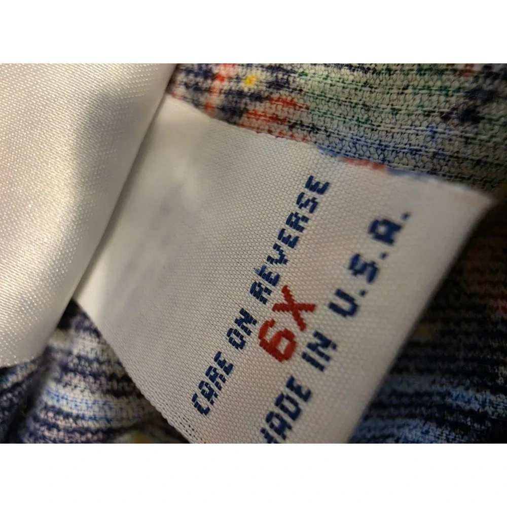 Vintage 1981 OshKosh B'gosh Corduroy Jumper Dress Girls 6X Bows Holiday USA Navy